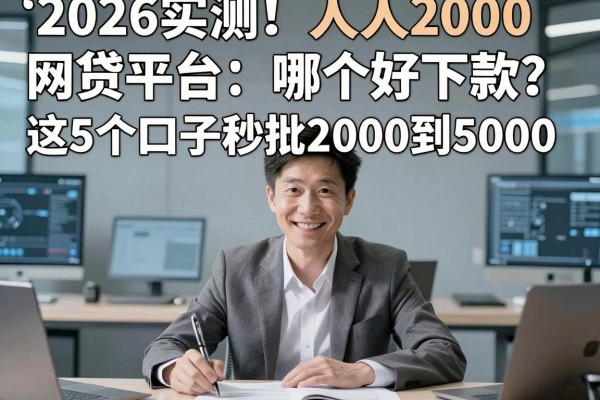 2026实测！人人2000网贷平台哪个好下款？这5个口子秒批2000到5000