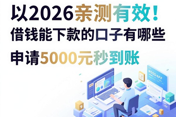 2026亲测有效!盘点5个借钱能下款的口子有哪些,申请5000元秒到账