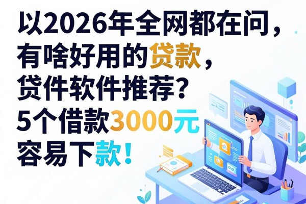 2026年全网都在问:有啥好用的贷款软件推荐?这5个借款3000元容易下款!
