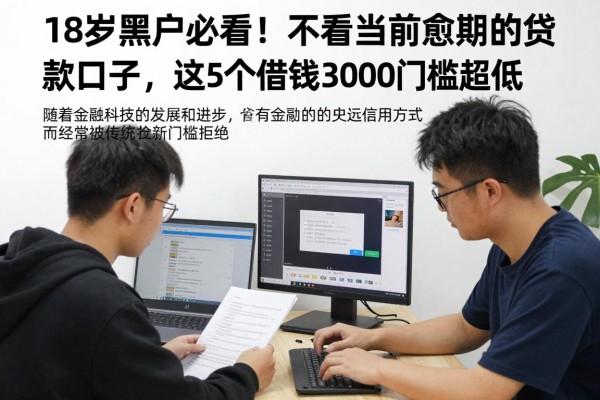 18岁黑户必看！不看当前逾期的贷款口子，这5个借钱3000门槛超低