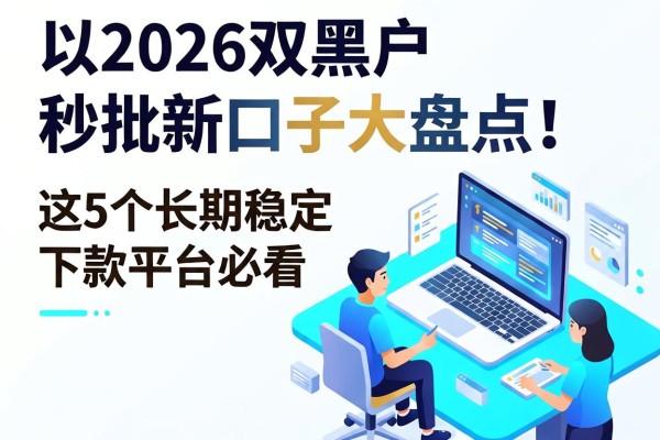 2026双黑户秒批新口子大盘点!这5个长期稳定下款平台必看