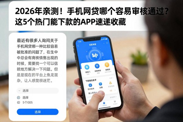 2026年亲测!手机网贷哪个容易审核通过?这5个热门能下款的APP速速收藏