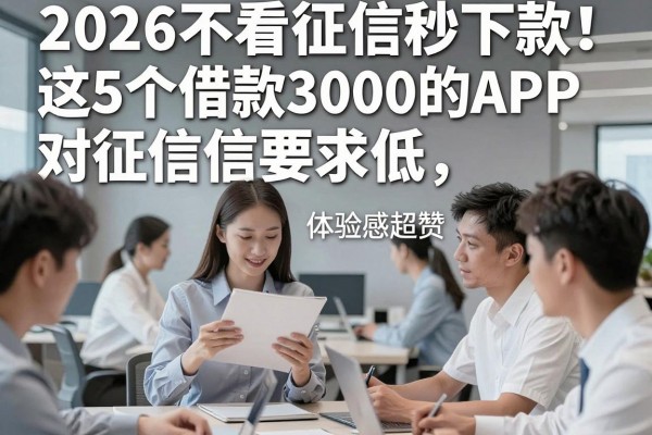 2026不看征信秒下款!这5个借款3000的APP对征信要求低、体验感超赞