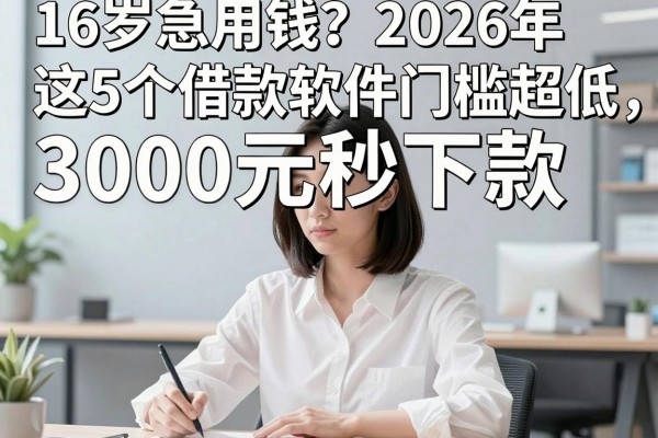 16岁急用钱?2026年这5个借款软件门槛超低,3000元秒下款