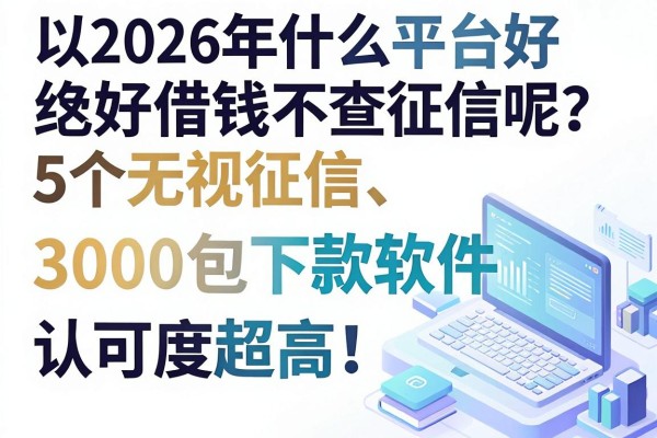 2026年什么平台好借钱不查征信呢？这5个无视征信、3000包下款软件认可度超高！