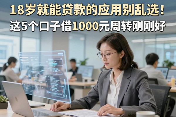 18岁就能贷款的应用别乱选!这5个口子借1000元周转刚刚好