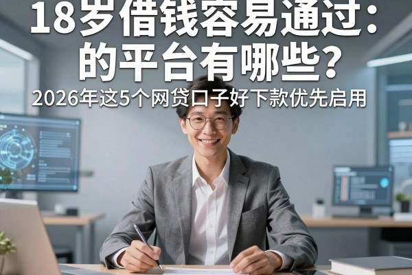18岁借钱容易通过的平台有哪些?2026年这5个网贷口子好下款优先启用