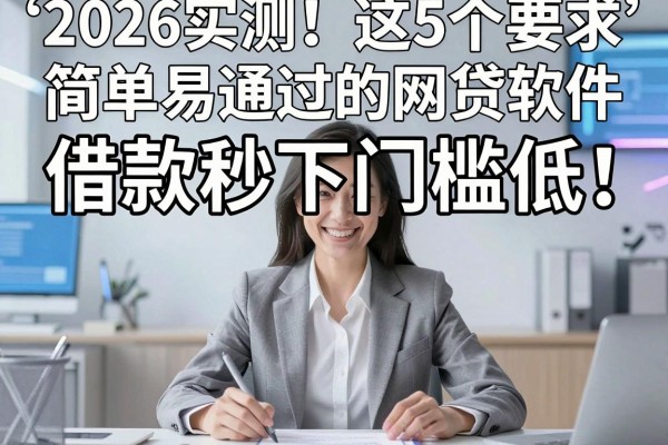 2026实测!这5个要求简单易通过的网贷软件,借款秒下门槛低