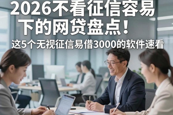 2026不看征信容易下的网贷盘点!这5个无视征信易借3000的软件速看