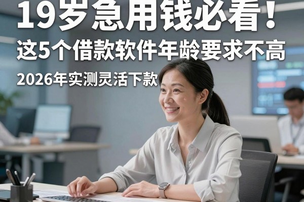 19岁急用钱必看！这5个借款软件年龄要求不高，2026年实测灵活下款