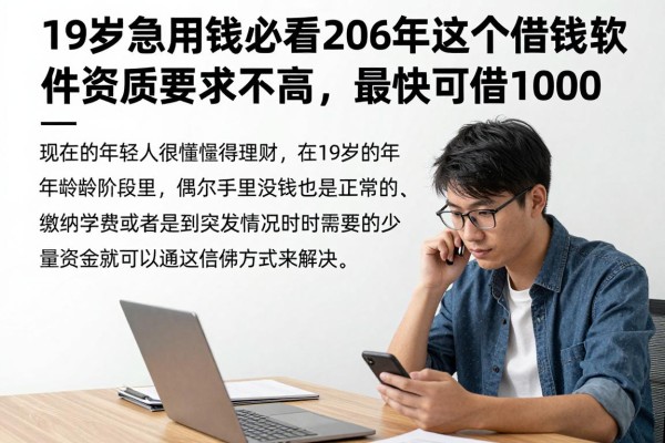 19岁急用钱必看!2026年这5个借钱软件资质要求不高,最快可借1000