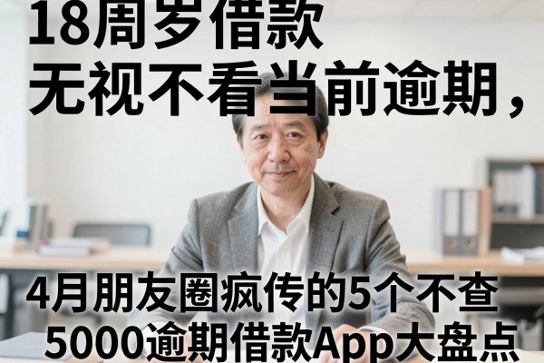 18周岁借款无视黑白不看当前逾期,4月朋友圈疯传的5个不查5000逾期借款App大盘点