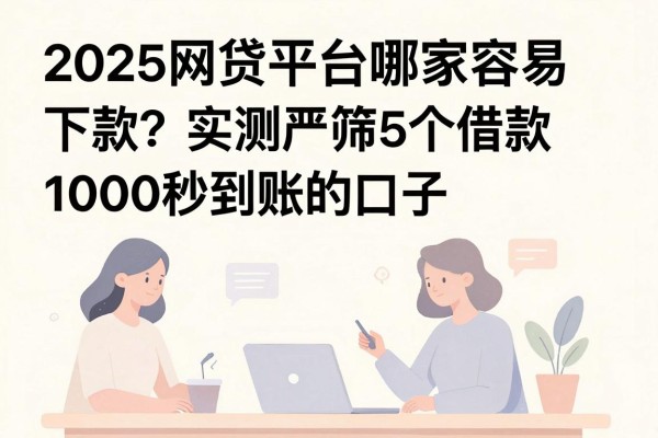 2025网贷平台哪家容易下款的？实测严筛5个借款1000秒到账的口子
