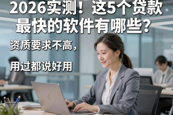 2026实测！这5个贷款最快的软件有哪些？资质要求不高，用过都说好用！