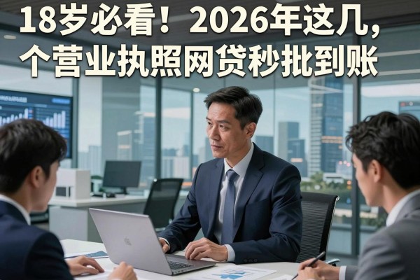 18岁必看!2026年这几个营业执照网贷秒批到账