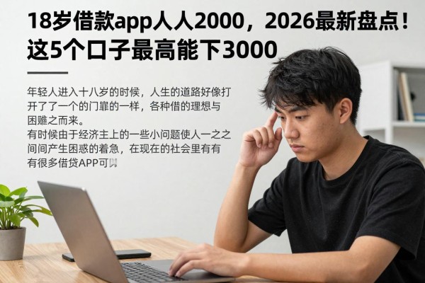 18岁借款app人人2000,2026最新盘点!这5个口子最高能下30000