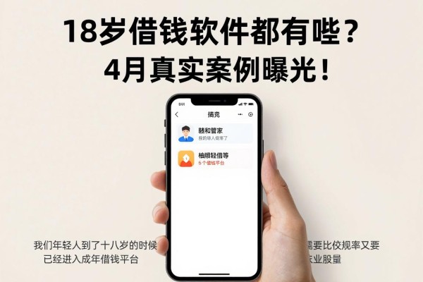 18岁借钱软件都有哪些？4月真实案例曝光！盘点赣和管家、柚顺轻借等5个借钱平台