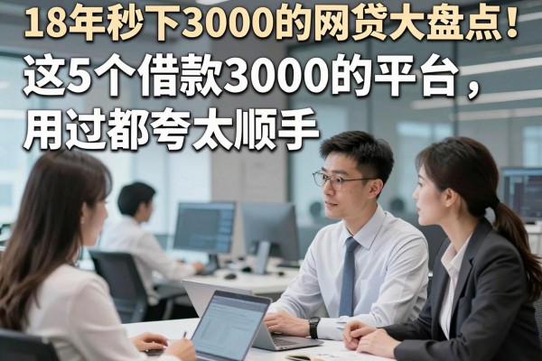 18年秒下3000的网贷大盘点！这5个借款3000的平台，用过都夸太顺手