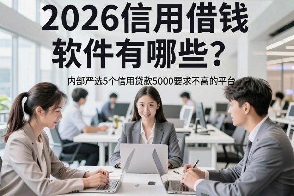 2026信用借钱软件有哪些？内部严选5个信用贷款5000要求不高的平台！