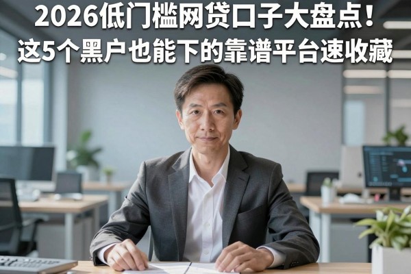 2026低门槛网贷口子大盘点！这5个黑户也能下的靠谱平台速收藏