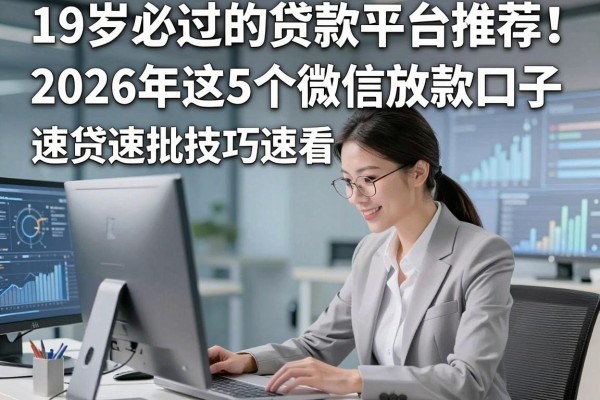 19岁必过的贷款平台推荐！2026年这5个微信放款口子，速贷速批技巧速看
