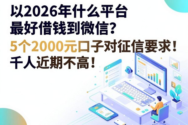 2026年什么平台最好借钱到微信?这5个2000元口子对征信要求不高,千人近期下款!