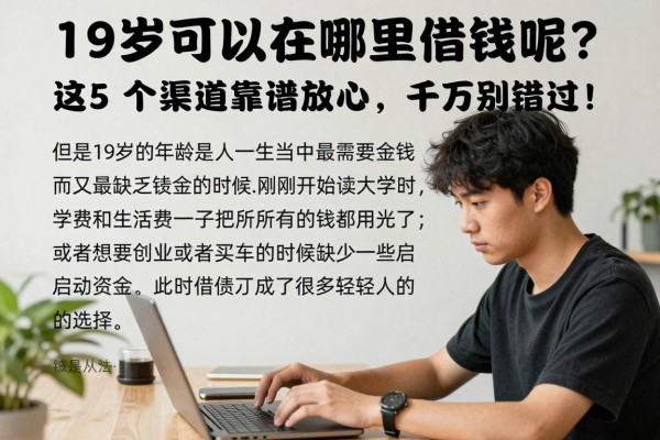 19岁可以在哪里借钱呢？这5个渠道靠谱又放心，千万别错过！