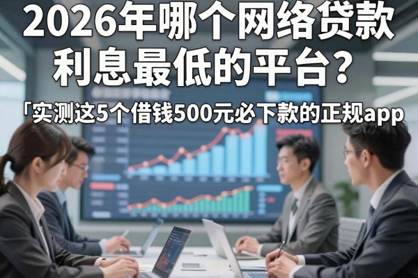 2026年哪个网络贷款利息最低的平台?实测这5个借钱500元必下款的正规app