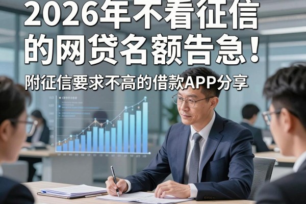 2026年不看征信的网贷名额告急!附征信要求不高的借款APP分享