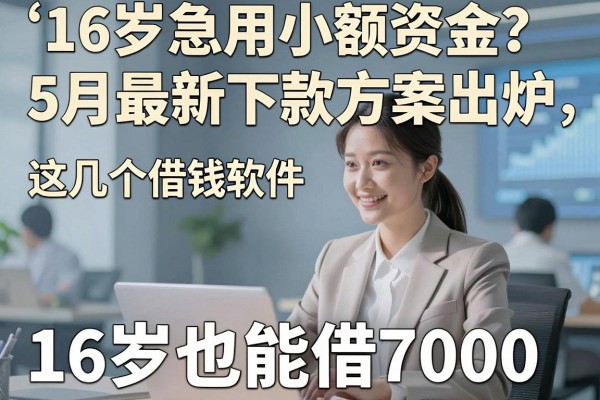 16岁急用小额资金？5月最新下款方案出炉，这几个借钱软件16岁也能借7000！