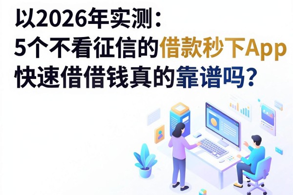 2026年实测:5个不看征信的借款秒下App,快速借钱真的靠谱吗?