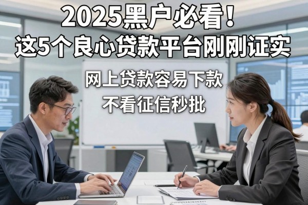 2025黑户必看！这5个良心贷款平台刚刚证实，网上贷款容易下款、不看征信秒批