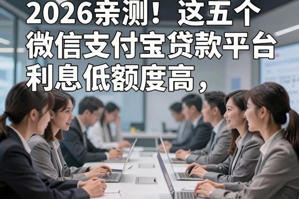 2026亲测!这五个微信支付宝贷款平台,利息低额度高
