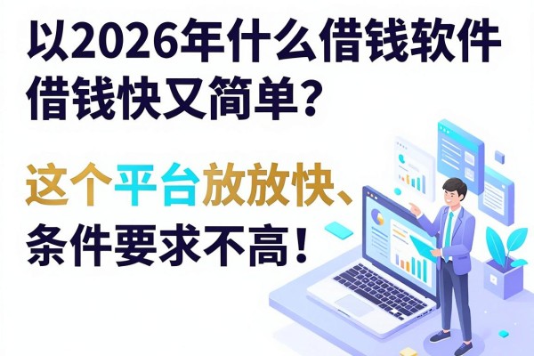 2026年什么借钱软件借钱快又简单？这5个平台放款快、条件要求不高！