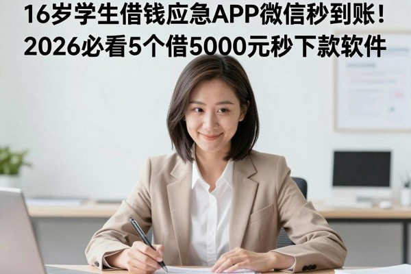 16岁学生借钱应急APP微信秒到账!2026必看5个借5000元秒下款软件