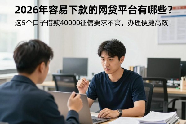 2026年容易下款的网贷平台有哪些?这5个口子借款40000征信要求不高,办理便捷高效!