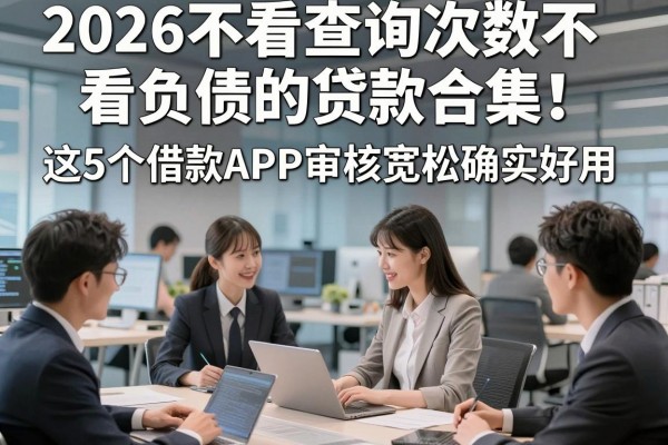 2026不看查询次数不看负债的贷款合集！这5个借款APP审核宽松确实好用