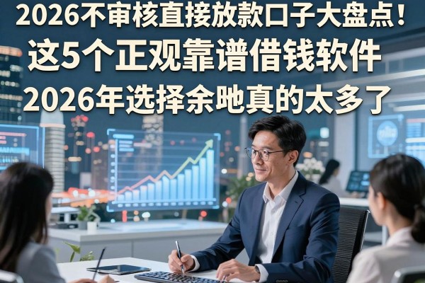 2026不审核直接放款口子大盘点!这5个正规靠谱借钱软件,2026年选择余地真的太多了!