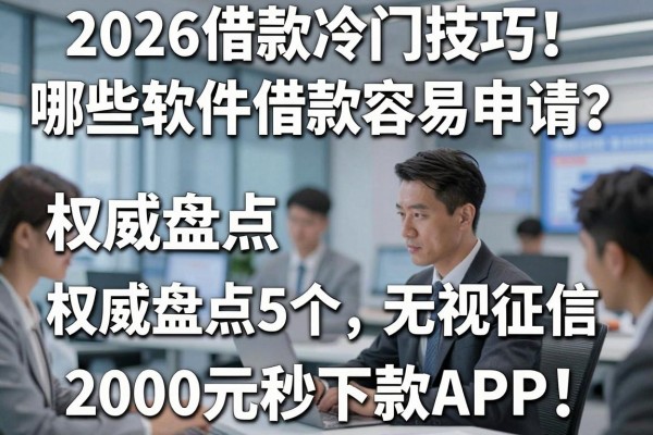 2026借款冷门技巧!哪些软件借款容易申请?权威盘点5个无视征信、2000元秒下款APP