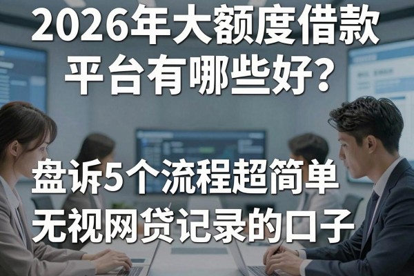 2026年大额度借款平台有哪些好?盘点5个流程超简单、无视网贷记录的口子