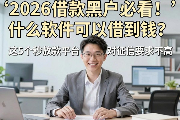 2026借款黑户必看!什么软件可以借到钱?这5个秒放款平台对征信要求不高