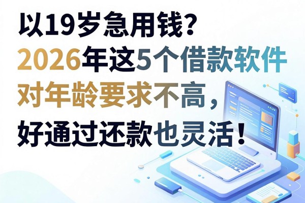 19岁急用钱?2026年这5个借款软件对年龄要求不高,好通过还款也灵活!