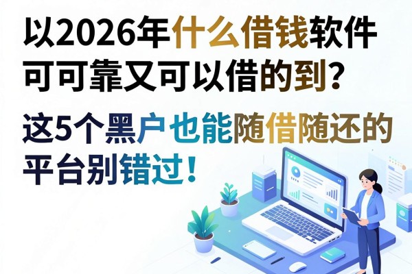 2026年什么借钱软件可靠又可以借的到？这5个黑户也能随借随还的平台别错过！