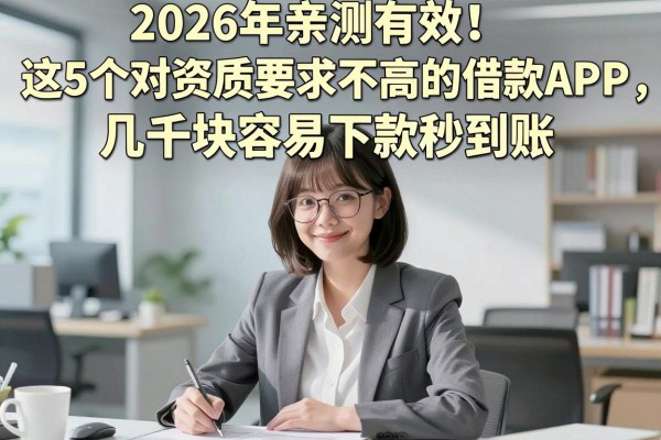 2026年亲测有效!这5个对资质要求不高的借款APP,几千块容易下款秒到账