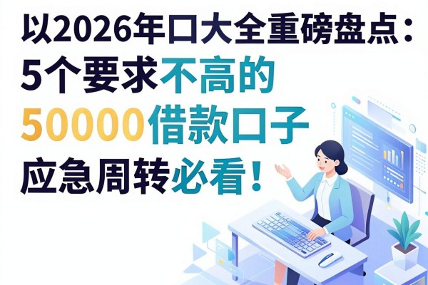 2026年口子大全重磅盘点:5个要求不高的50000借款口子,应急周转必看!