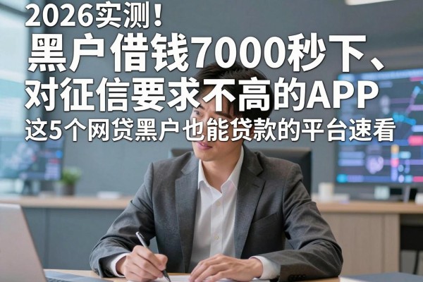 2026实测！黑户借钱7000秒下、对征信要求不高的APP，这5个网贷黑户也能贷款的平台速看