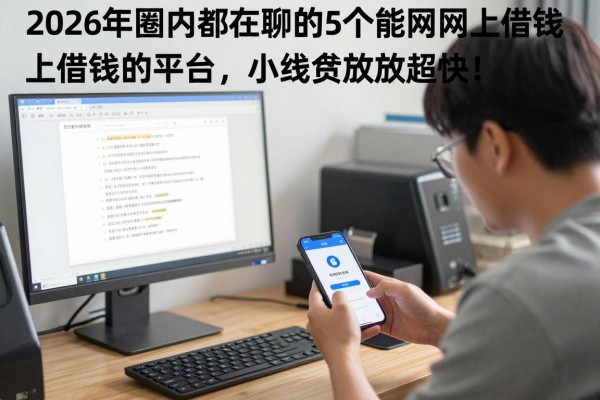 2026年圈内都在聊的5个能在网上借钱的平台,小额贷款放款超快!