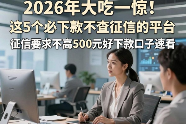 2026年大吃一惊!这5个必下款不查征信的平台,征信要求不高500元好下款口子速看