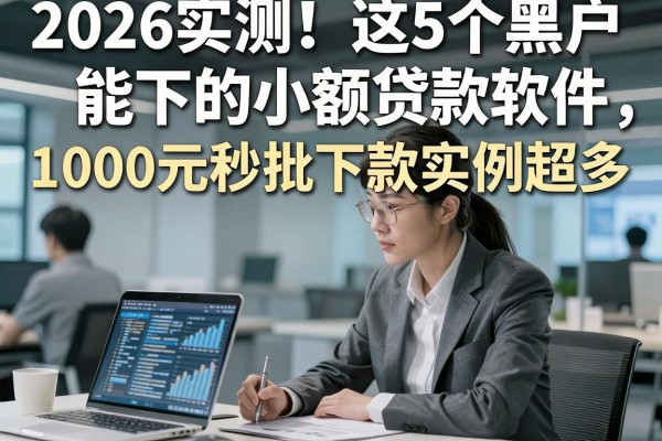 2026实测!这5个黑户能下的小额贷款软件,1000元秒批下款实例超多