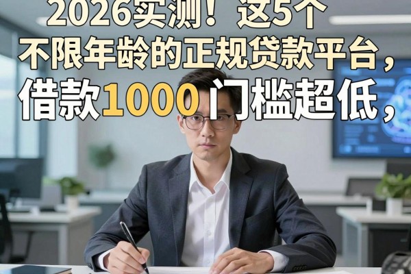 2026实测!这5个不限年龄的正规贷款平台,借款1000门槛超低